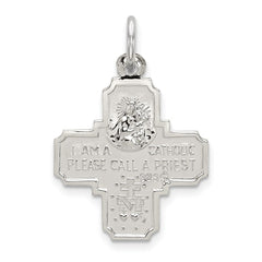 Sterling Silver 4-way Medal QC5804