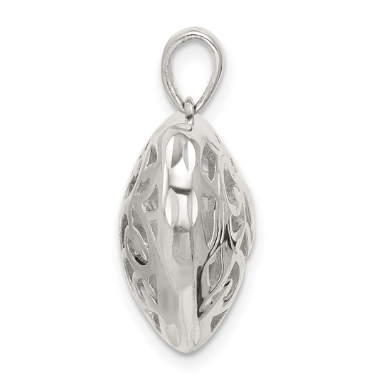 Sterling Silver Filigree Heart Pendant QC582