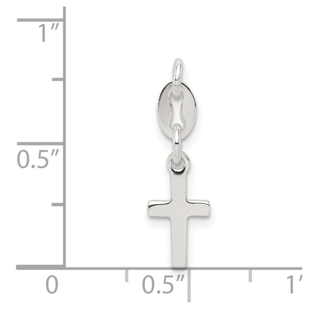 Sterling Silver Cross Charm QC5829