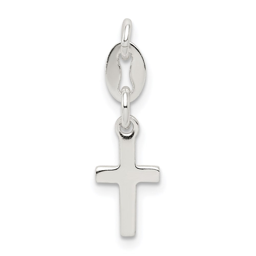 Sterling Silver Cross Charm QC5829