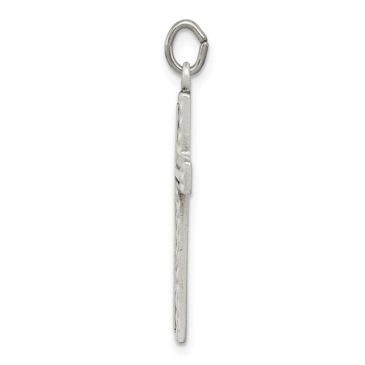 Sterling Silver Antiqued Cross Charm QC5832