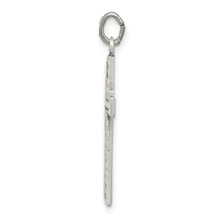 Sterling Silver Antiqued Cross Charm QC5832