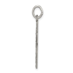 Sterling Silver Antiqued Cross Charm QC5836
