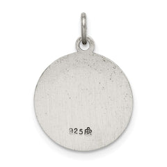 Sterling Silver Antiqued Confirmation Medal QC5903
