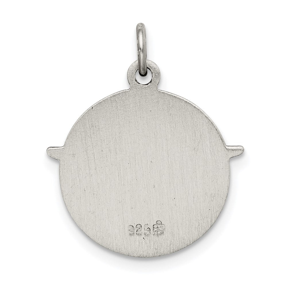 Sterling Silver Antiqued Holy Spirit Medal QC5906