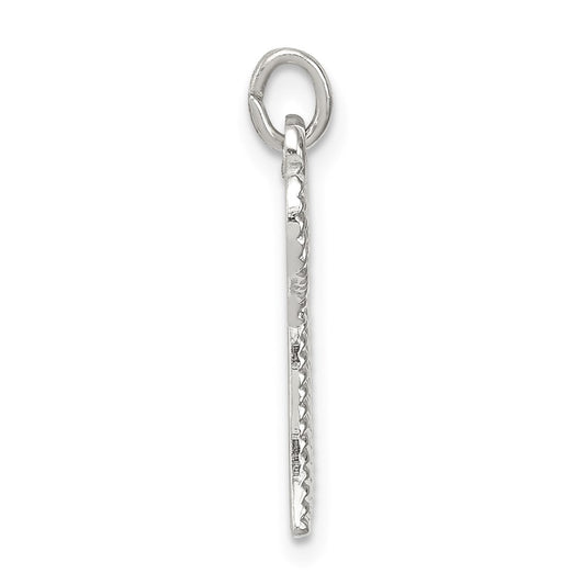Sterling Silver Rhodium-plated Chai Pendant QC5915
