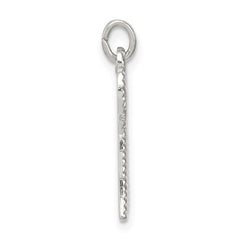 Sterling Silver Rhodium-plated Chai Pendant QC5915