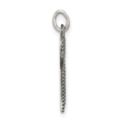 Sterling Silver Antiqued Chai Pendant QC5916