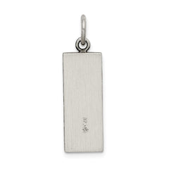 Sterling Silver Antiqued Mezuzah Pendant QC5922