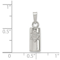 Sterling Silver Mezuzah Pendant QC5924