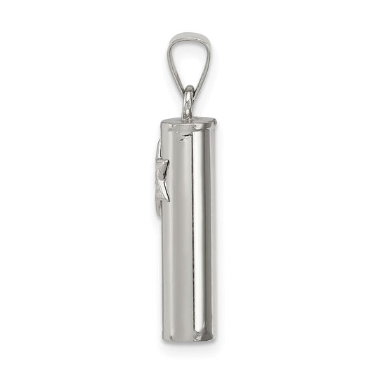 Sterling Silver Mezuzah Pendant QC5925