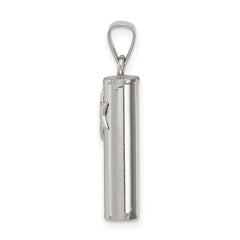 Sterling Silver Mezuzah Pendant QC5925