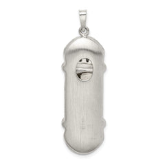Sterling Silver Fancy Mezuzah Pendant QC5932