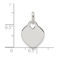 Sterling Silver Heart Pendant QC6005