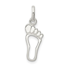 Sterling Silver Foot Charm QC6025