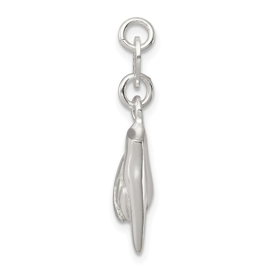 Sterling Silver Rock On Charm QC6098