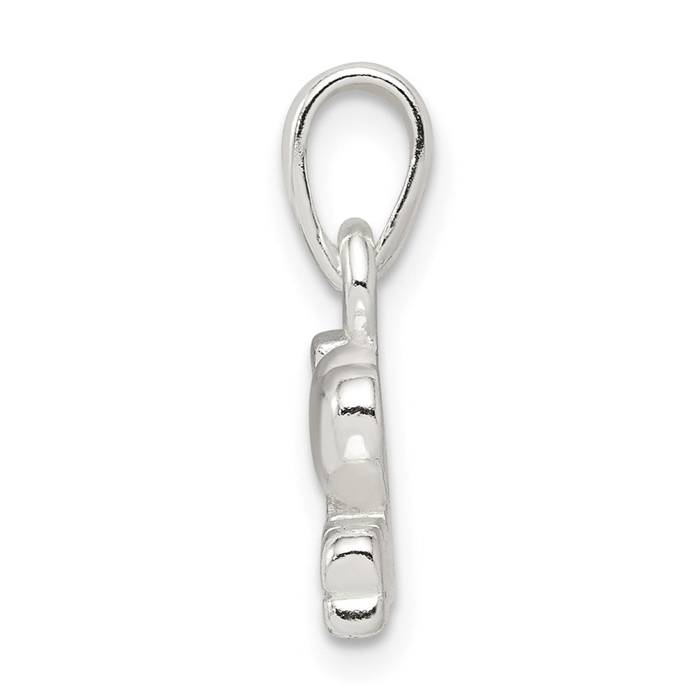 Sterling Silver I Love Music Pendant QC6118