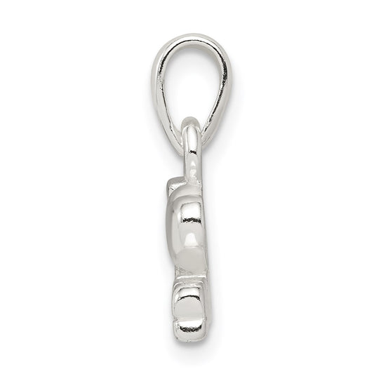 Sterling Silver I Love Music Pendant QC6118