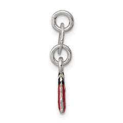 Sterling Silver Enameled Ladybug Charm QC6263