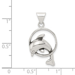 Sterling Silver Dolphin Charm QC6273