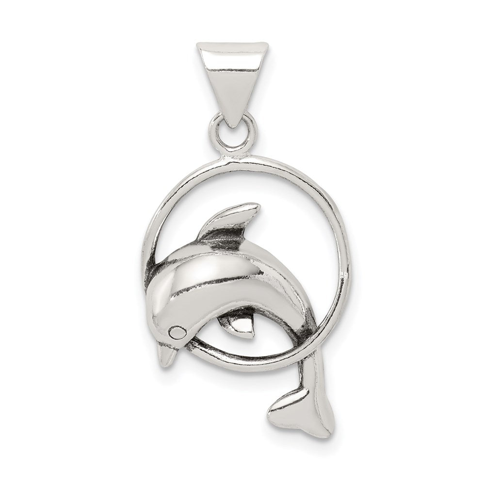 Sterling Silver Dolphin Charm QC6273