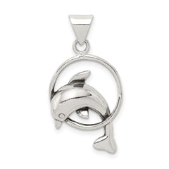 Sterling Silver Dolphin Charm QC6273