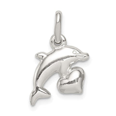 Sterling Silver Dolphin Pendant QC6274