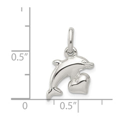 Sterling Silver Dolphin Pendant QC6274