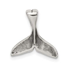 Sterling Silver Small Whale Tail Pendant QC6275