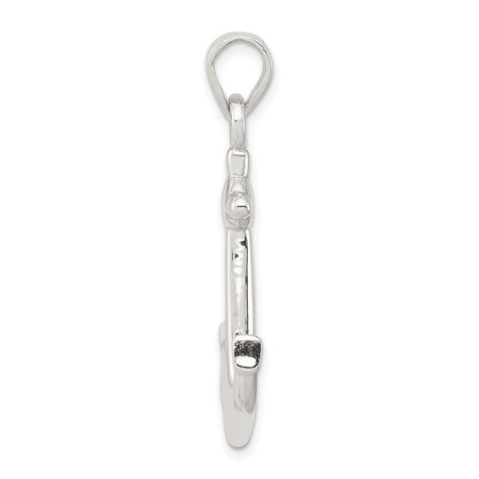 Sterling Silver Anchor Pendant QC6332