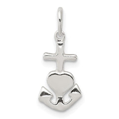 Sterling Silver Hope, Faith, and Charity Charm QC6336