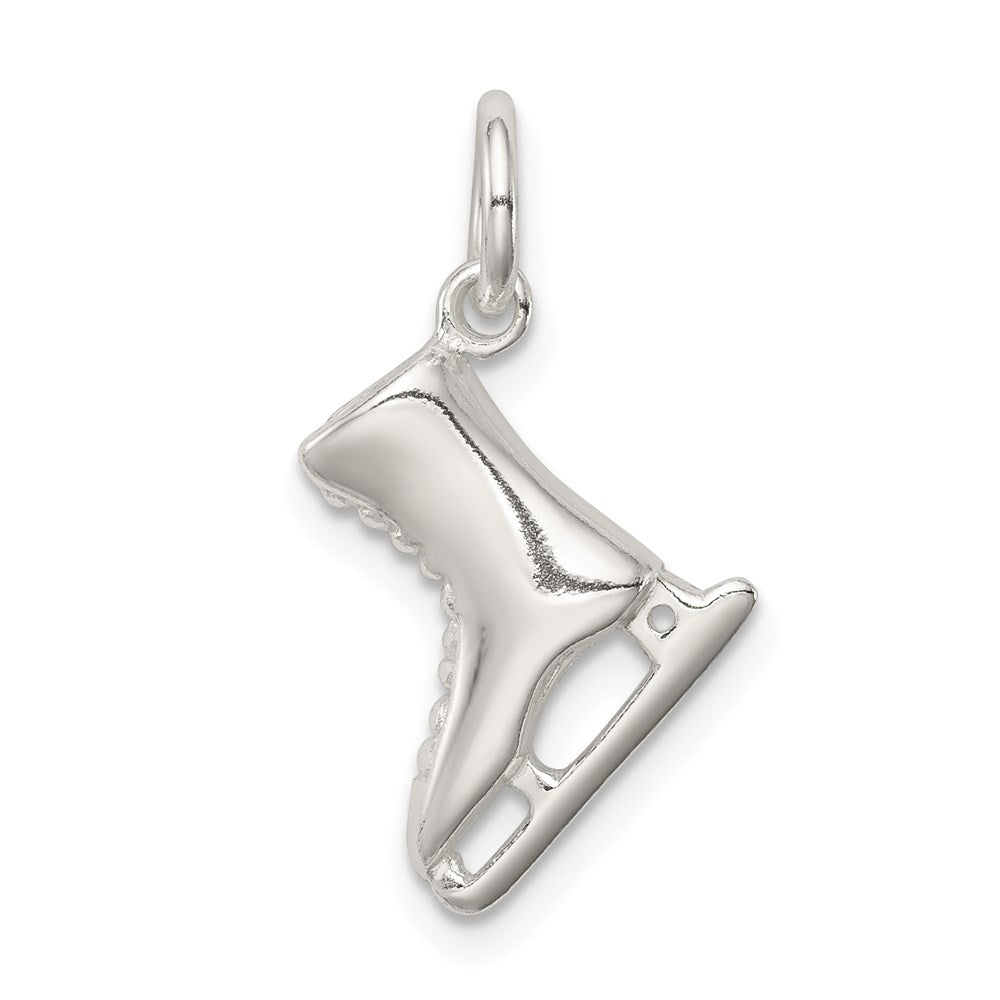 Sterling Silver Ice Skate Charm QC6468