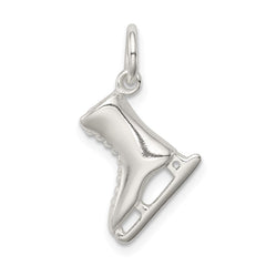 Sterling Silver Ice Skate Charm QC6468