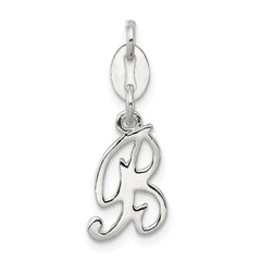 Sterling Silver Letter B Initial Charm QC6510B