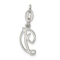 Sterling Silver Letter D Initial Charm QC6510D