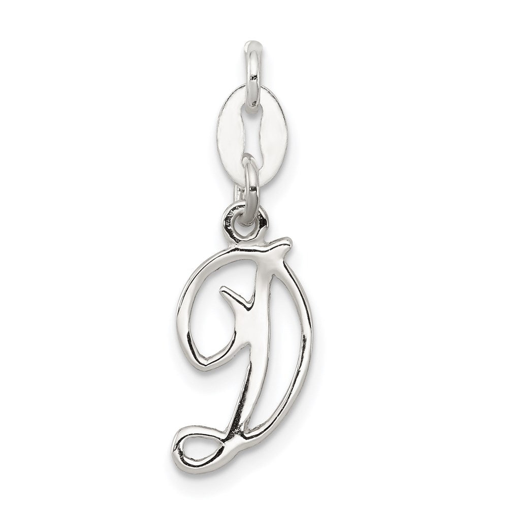 Sterling Silver Letter D Initial Charm QC6510D