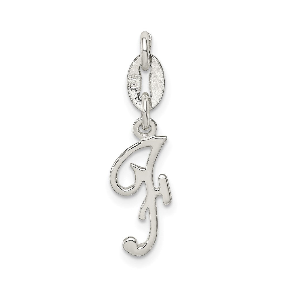Sterling Silver Letter F Initial Charm QC6510F