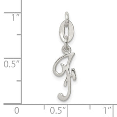 Sterling Silver Letter F Initial Charm QC6510F