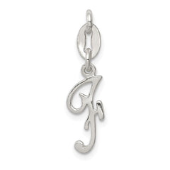 Sterling Silver Letter F Initial Charm QC6510F