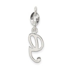 Sterling Silver Letter G Initial Charm QC6510G