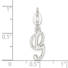 Sterling Silver Letter G Initial Charm QC6510G