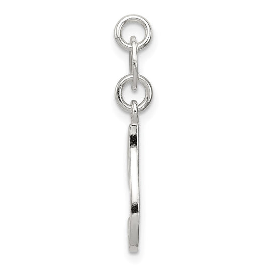 Sterling Silver Letter I Initial Charm QC6510I