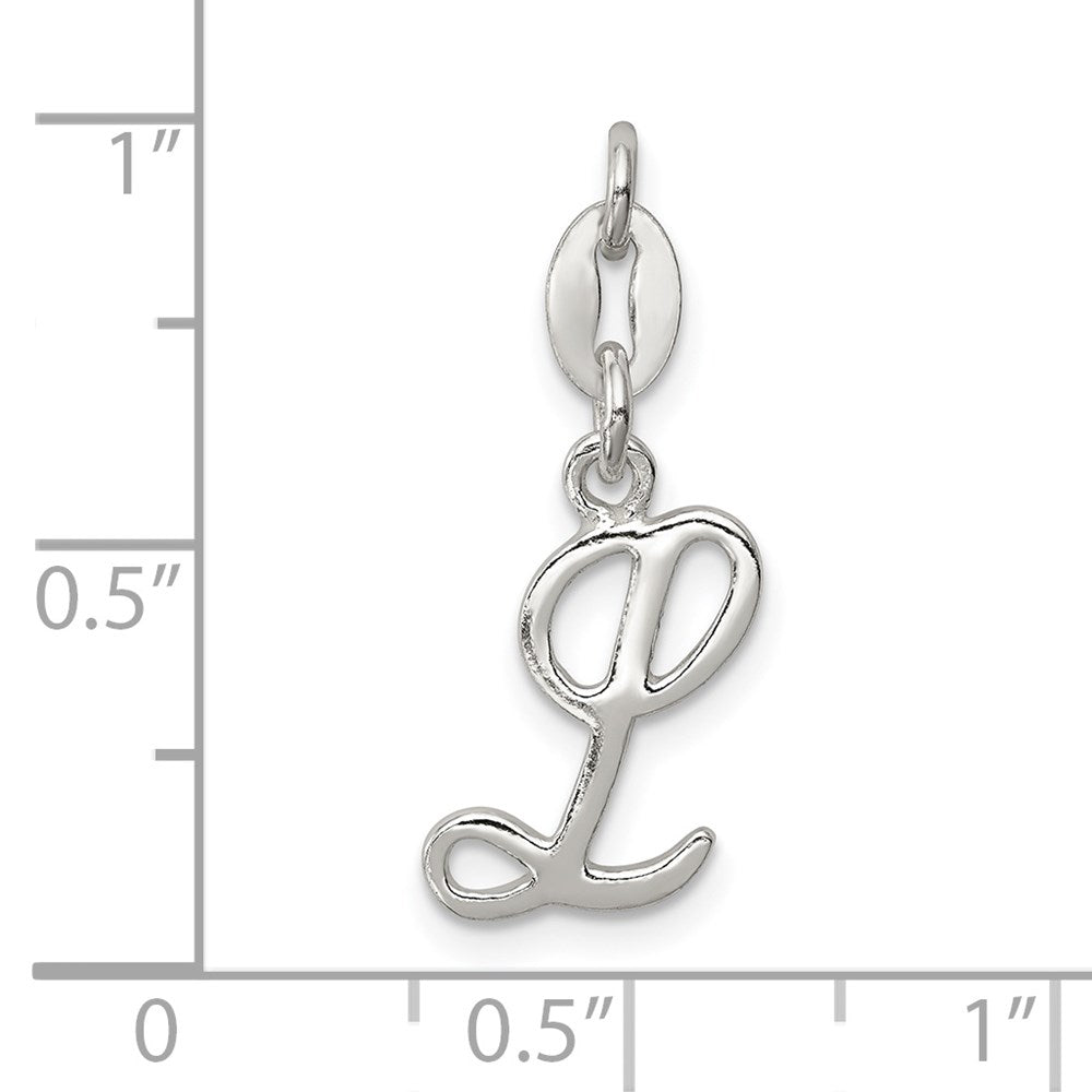 Sterling Silver Letter L Initial Charm QC6510L