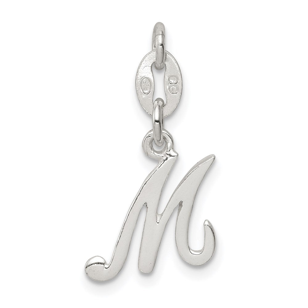 Sterling Silver Letter M Initial Charm QC6510M