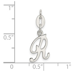Sterling Silver Letter R Initial Charm QC6510R