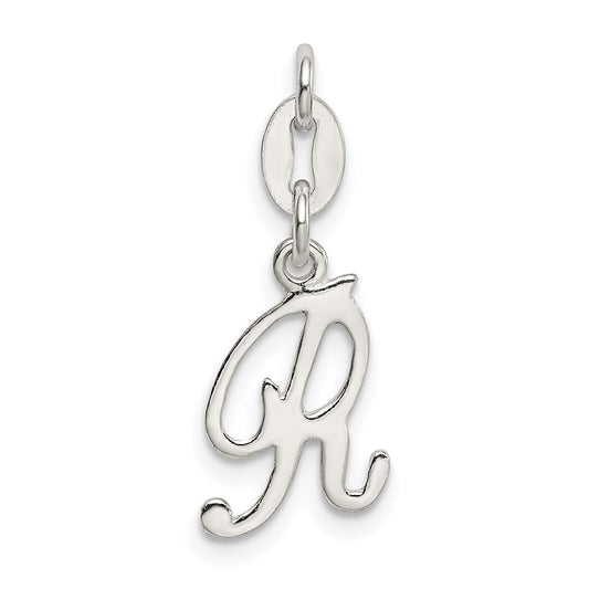 Sterling Silver Letter R Initial Charm QC6510R