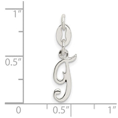 Sterling Silver Letter T Initial Charm QC6510T
