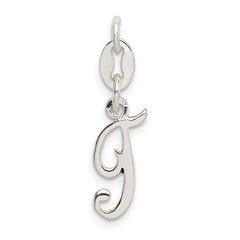 Sterling Silver Letter T Initial Charm QC6510T