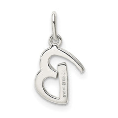 Sterling Silver Letter B Initial Charm QC6511B