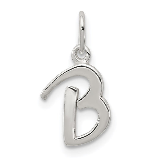Sterling Silver Letter B Initial Charm QC6511B